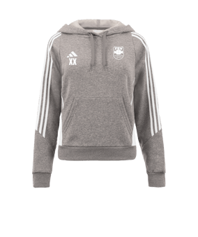 adidas Tiro 24 Hoody Damen Grau Weiss