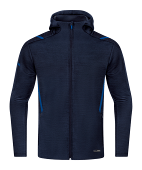 JAKO Challenge Freizeit Kapuzenjacke Kids F511 - blau