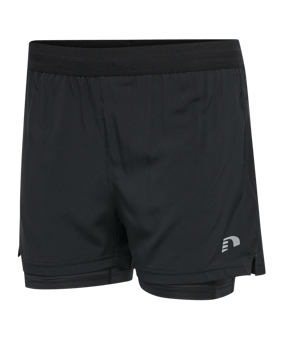 Newline Core 2in1 Short  Running Damen F2001 - schwarz