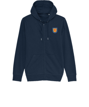 Merch Connector Zip-Hoodie French Navy | #justlogo4c