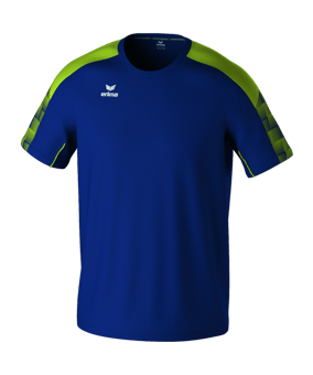 Erima Evo Star T-Shirt Blau Gelb - blau
