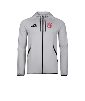 adidas Tiro Travel Hoody Grau