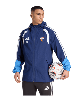 adidas Tiro 26 League Veste de pluie Bleu Foncé 