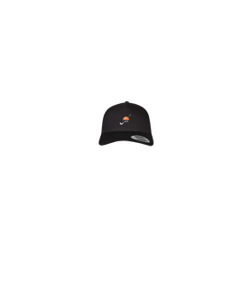 Merch 5 Panel Retro Trucker Cap Schwarz | logo4c