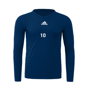 adidas Team Base Top langarm Blau 