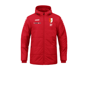 JAKO Team Coach Kapuzenjacke Kids Rot F100