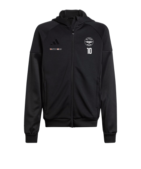adidas Tiro 25 Travel Kapuzenjacke Schwarz
