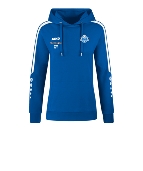 JAKO Power Hoody Damen Blau Weiss F400