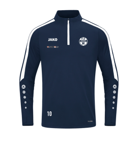JAKO Power Sweatshirt Blau Weiss F900