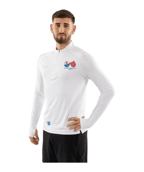 JAKO ZipTop Light Flow Sweatshirt Weiß F0