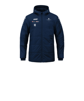 JAKO Team Coach Kapuzenjacke Kids Blau F900