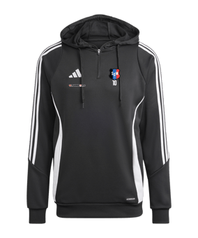 adidas Tiro 24 Hoody Schwarz Weiss 