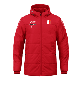 JAKO Team Coach Kapuzenjacke Rot F100