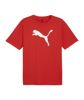 PUMA teamRISE Logo Trainingshirt Rot F01 - rot