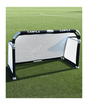 Cawila LIGA Fußball Minitor | Alu Klapptor | 120 x 80cm - silber