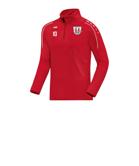 JAKO Classico Ziptop Kids Rot Weiss F01