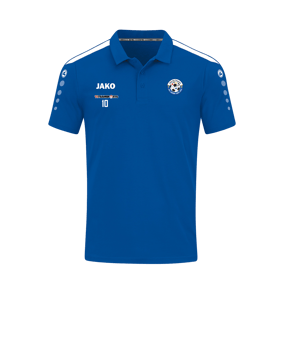 JAKO Power Poloshirt Blau Weiss F400