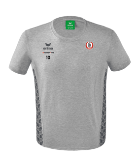 Erima Team Essential T-Shirt Hellgrau Grau