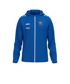 JAKO One Kapuzenjacke Blau F400