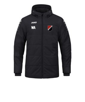JAKO Team Coach Kapuzenjacke Schwarz F800