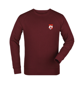 Merch Roller Sweatshirt Burgundy | #justlogo4c