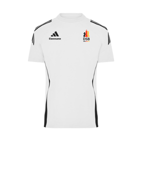 adidas Tiro 24 T-Shirt Weiss Schwarz