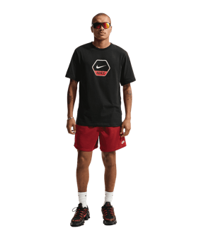Nike NSW Club GFX T-Shirt Schwarz F010 - schwarz