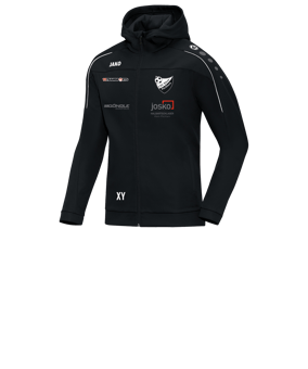 JAKO Classico Kapuzenjacke Kids Schwarz F08