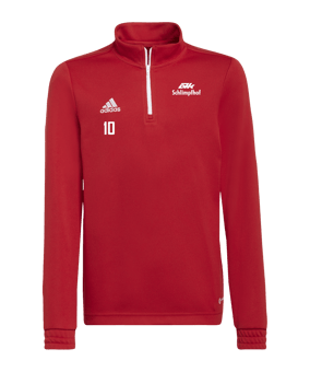 adidas Entrada 22 HalfZip Sweatshirt Kids Rot