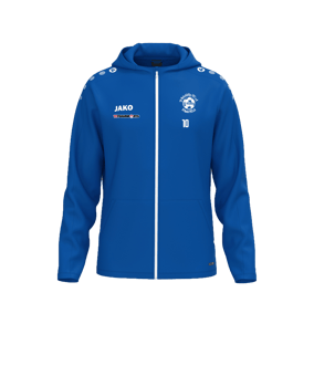 JAKO One Kapuzenjacke Blau F400
