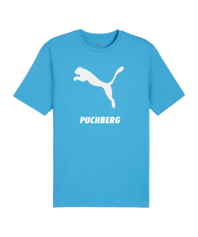 PUMA teamRISE Logo Trainingshirt Blau F02