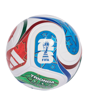 adidas World Cup 26 Trionda League 290g Light Ball Kids Weiß - weiss