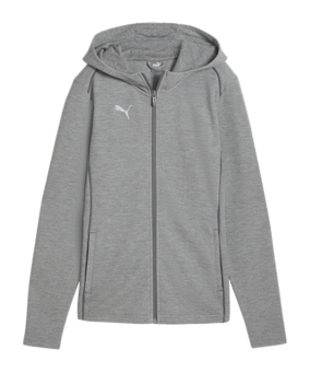 PUMA teamFINAL Casuals Kapuzenjacke Damen Grau F33 - grau