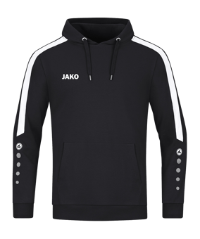 JAKO Power Hoody Damen Schwarz Weiss F800 - schwarz