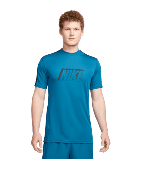 Nike Academy 3D Logo T-Shirt Blau Schwarz F457 - blau