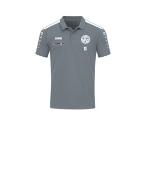 JAKO Power Poloshirt Kids Grau Weiss F840