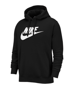 Nike Club Fleece Hoody Schwarz F010 - schwarz