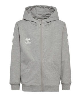 Hummel Go 2.0 Chevron Kapuzenjacke Kids Grau F2006 - grau