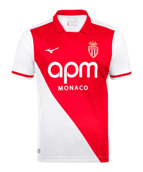 Mizuno AS Monaco Shirt Home 2026/2027 Rood K59 - rood