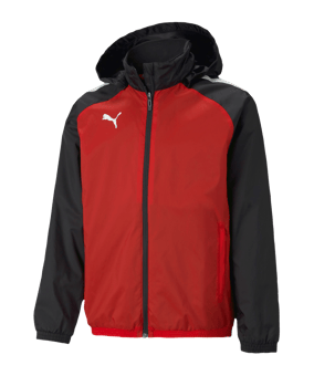 PUMA teamLIGA Allwetterjacke Kids Rot F01 - rot