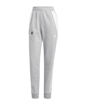 adidas Tiro 24 Baumwollhose Damen Grau Weiss