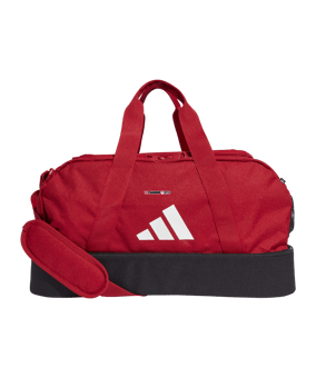 adidas Tiro League Duffel Bag Gr. S Rot Weiss