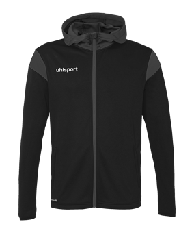 uhlsport Squad 27 Track Jas met capuchon Zwart K11 - zwart