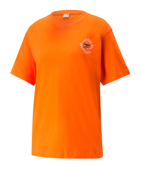 PUMA DOWNTOWN Relaxed Graphic T-Shirt Damen F23 - rot