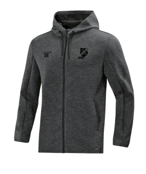 JAKO Premium Basic Kapuzenjacke Grau F21
