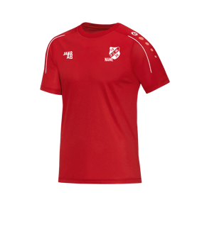 JAKO Classico T-Shirt Rot Weiss F01