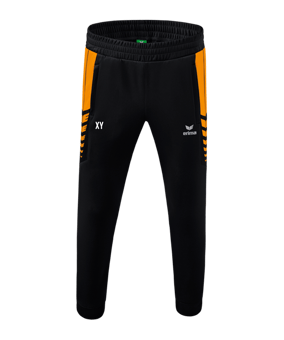 Erima Six Wings Worker Hose Kids Schwarz Orange