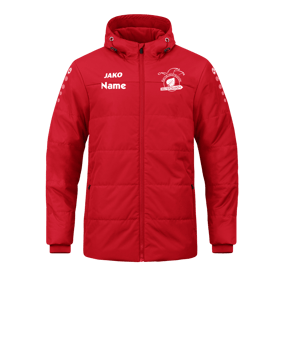 JAKO Team Coach Kapuzenjacke Rot F100