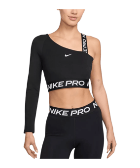 Nike Shine Crop T-Shirt Damen Schwarz F010