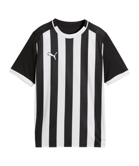 PUMA teamLIGA26 Striped Shirt Kids Zwart K03 - zwart